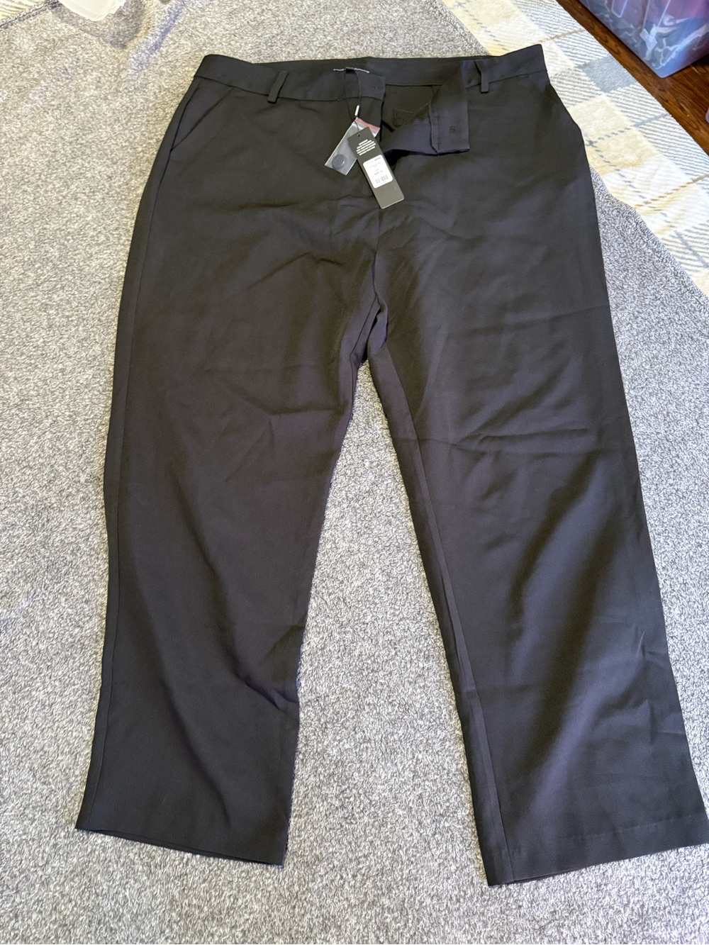 Fashion Nova Black Straight Leg Dress Pants